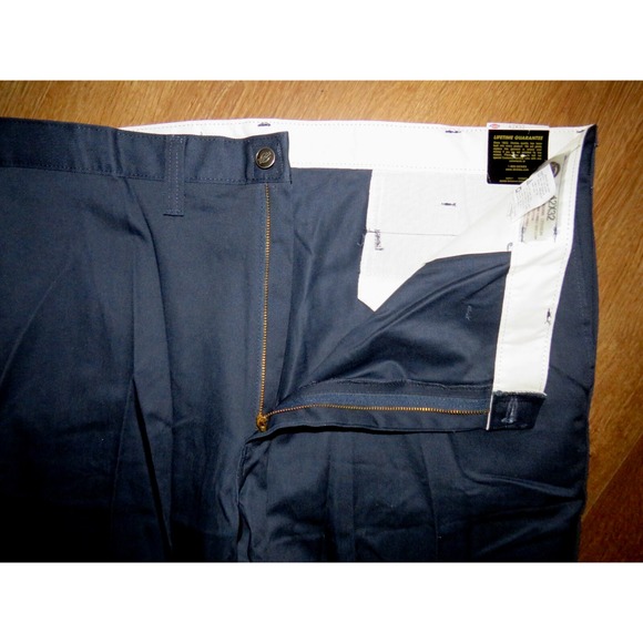 NEW! Men's DICKIES Navy Blue Cotton Blend Straight Leg Work Pants 42 X 32 NWT! - Picture 4 of 7